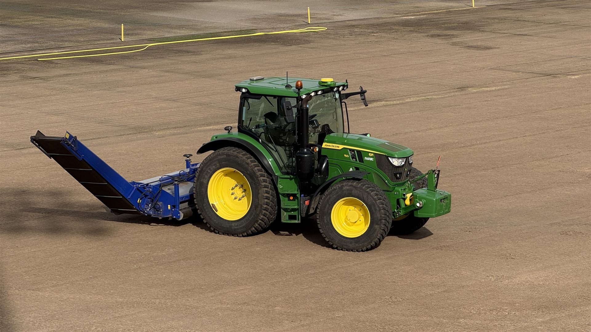 Deep scarification of a sand-based pitch — Apex Sports Pitches